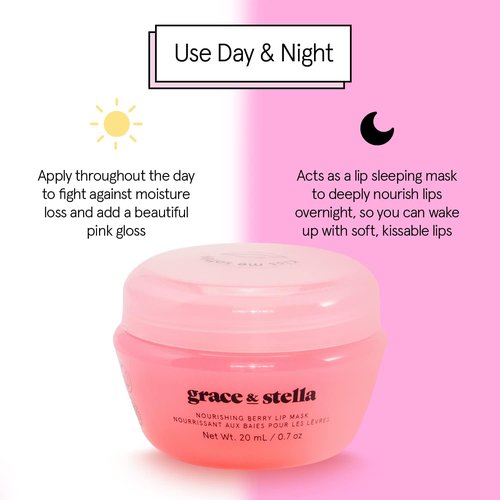Grace & Stella Lip Butter - Hydrating Lip Balm & Nourishing Lip Mask - Travel Size (1-Pack)