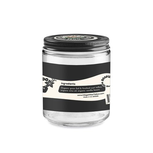 Magic Moo Beef Tallow Vanilla Bean E-Moo Moisturizing Everywhere Suet Tallow Cream with Organic Emu Oil. For Acne, Stretch Marks, Eczema, Hydration, Dry Skin & More! 2oz
