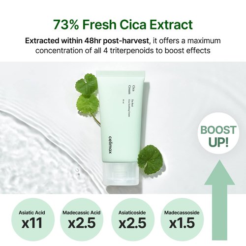 Celimax The Real Cica Soothing Cream - Hydrating & Calming Gel for Sensitive Skin | 50ml