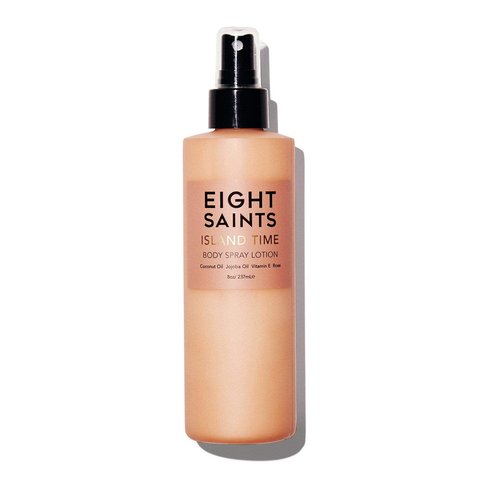 Eight Saints Island Time Body Lotion - Natural & Organic Hydrating Formula, Coconut Scent, 8 Oz