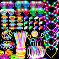 Glow in The Dark Party Supplies Bulk Pack for Kids & Adults - Neon Accessories Set