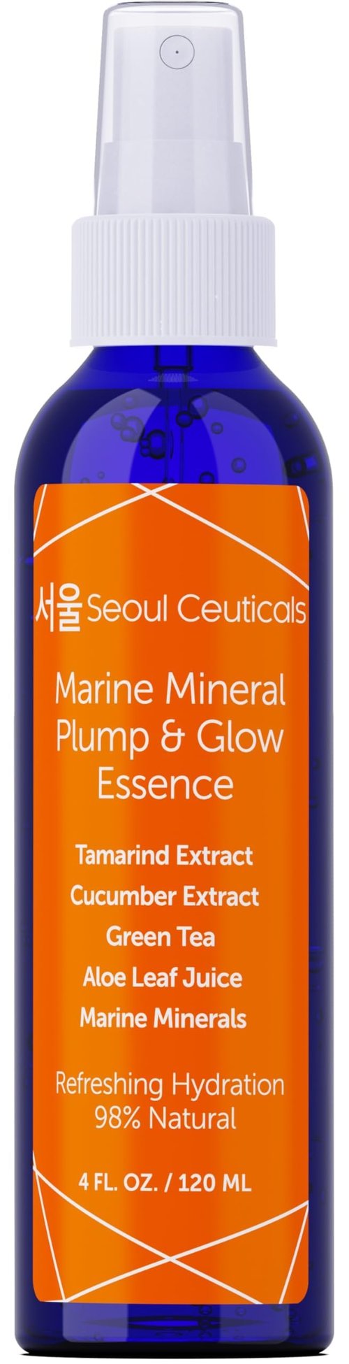 SeoulCeuticals Korean Skin Care Essence Toner - K Beauty Skincare Spray Mist For Face Contains Cucumber Extract and Marine Minerals + Organic Aloe - Get That Healthy Youthful Glow