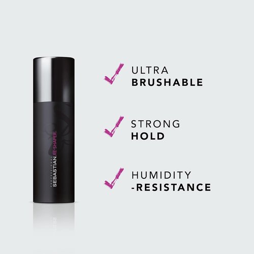 Sebastian Professional Re-Shaper Hairspray - Humidity Resistant, Strong Hold | Brushable Control for All Hair Types