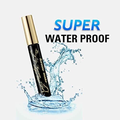 HEROINE MAKE by KISSME Smudge Proof Mascara Black, Volume and Length by Defining Fiber for Long and Curl Eye Makeup for Women, Tubing Mascara Made in Japan, Black, 3 EA