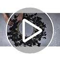 Artificial Forsythia Wreath 20 Inch with Berries - Black Spring & Holiday Decor
