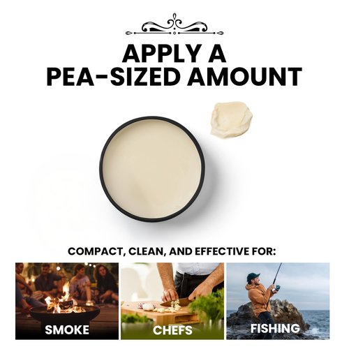 Neptune's Paste Odor Remover Hand Balm – Odor-Neutralizing, Unscented Cleanser Balm for Fish, Fuel & Smoke – Plant-Based, Non-Greasy Cleansing Balms for Fishermen, Chefs, Mechanics, & Gardeners – 2oz