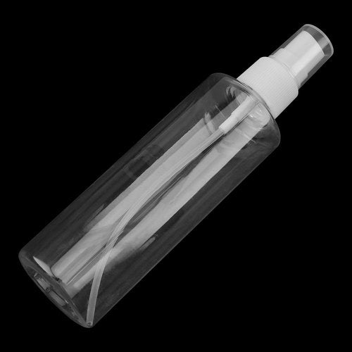 SINJEUN 50 Pack Clear Plastic Spray Bottles with Caps, 4 oz Spray Bottles Mist Sprayer, Refillable Empty Fine Mist Spray Bottle Mini Travel Size Spray Bottles, Leak Proof and BPA-Free