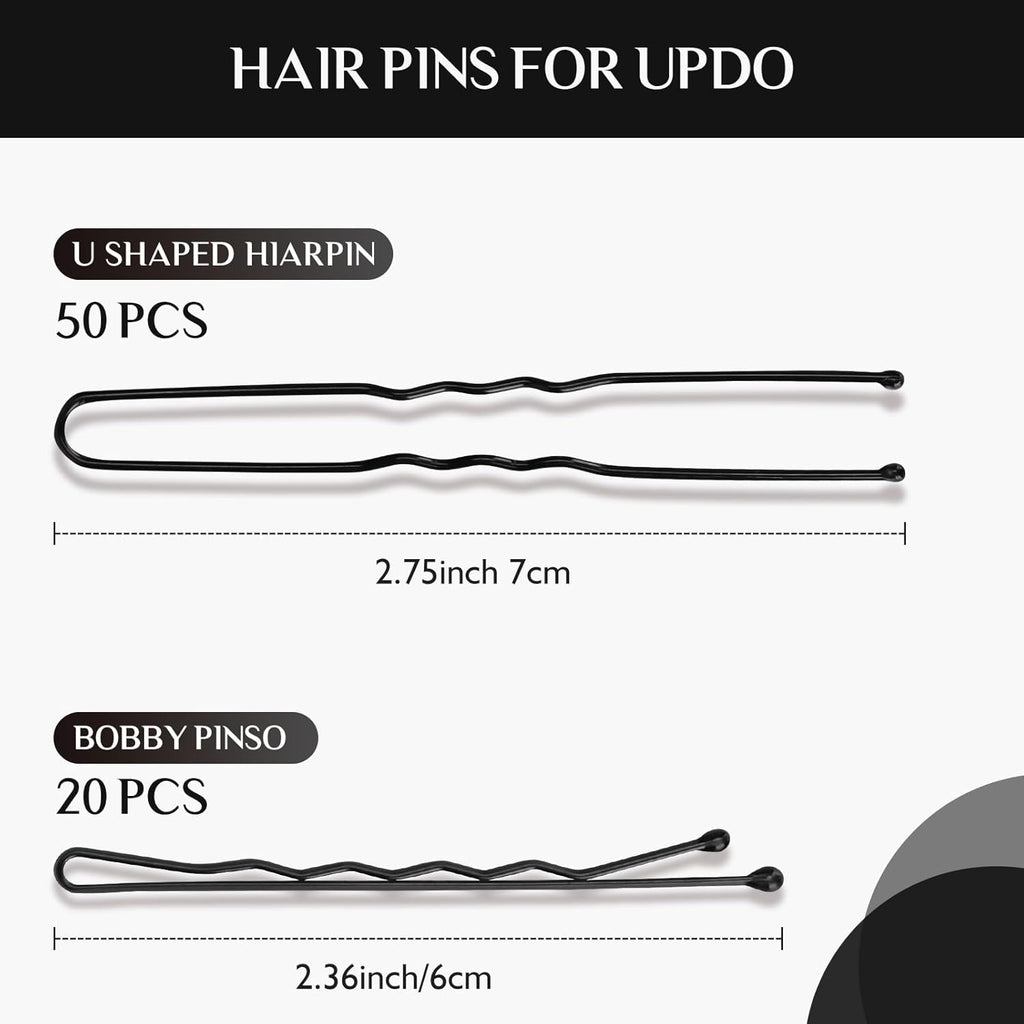 YGQQOY Hair Filler - Hair Padding & Hairpins for Stunning Updos | Black Volume Tool