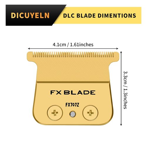 Babyliss FX707Z Replacement Blades - Zero-Gapped Blades for FX787 & FX726 Trimmers - Gold