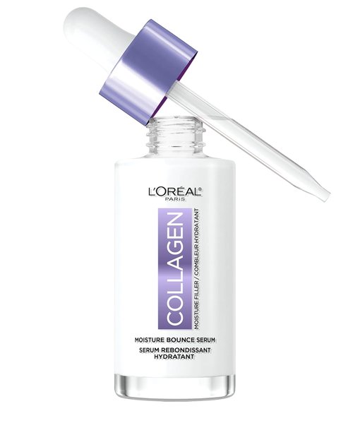 L'Oreal Paris Collagen Moisture Filler Serum - Hydrating Glow Formula with Collagen & Squalane