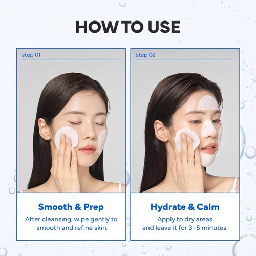 SAM’U PH Sensitive Toner Pad – Splitable Dual-Textured Vegan Facial Exfoliating Pads with Hyaluronic Acid & Panthenol for Daily Hydration & Soothing - Korean Skin Care (60 Pads)