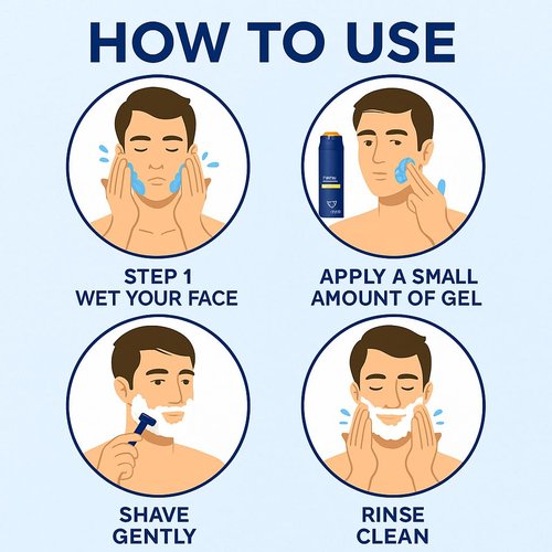 Regine Switzerland Fragrance-Free Shaving Gel - Sensitive Skin Protection & Smooth Glide, 7 oz