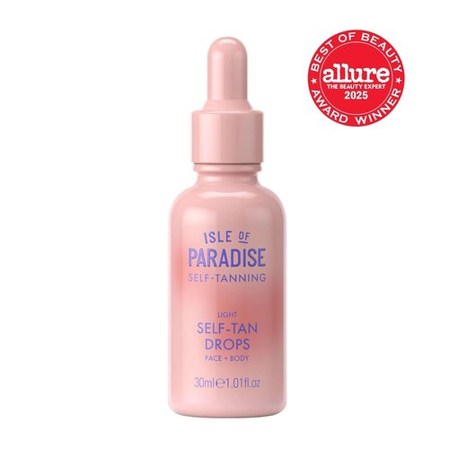 Isle of Paradise Self Tanning Drops - Natural Bronze Glow, Long-Lasting & Dermatologist-Approved, 1.01 fl. oz