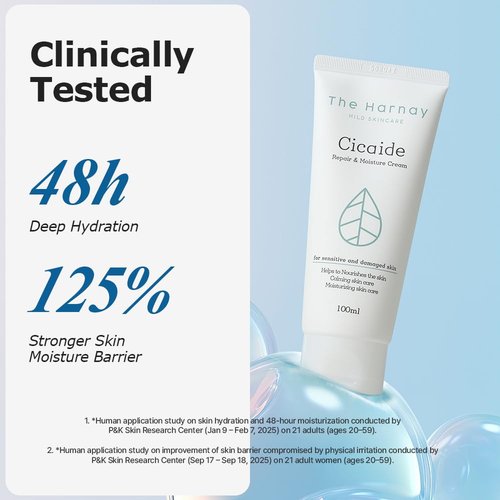 The HARNAY Cicaide Cream 3.53oz | Daily Face Moisturizer with Cica & Ceramide NP | Deep Hydrating Korean Face Cream for Soothing & Moisture | Hydrating Base Prep | K Beauty Skincare