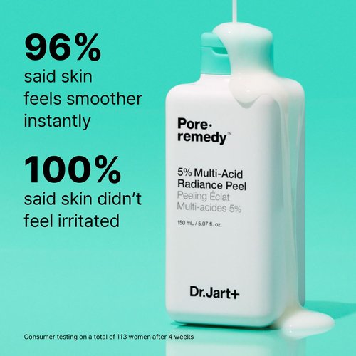 Dr.Jart+ Pore.Remedy 5% Multi-Acid Radiance Peel Korean Face Exfoliator For Face | Korean Skin Care, 5.07 Fl Oz