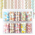 Nail Foil Transfer Sheets with Angel Variation - 10 Designs for Nail Art DIY
