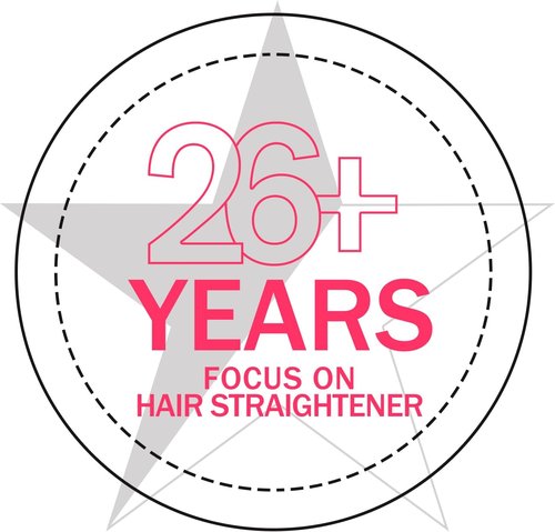 K&K Shine Therapy Hair Straightener - Professional 2-in-1 Flat Iron with Ceramic Coated Plates for Smooth, Frizz-Free Hair