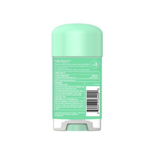 Mitchum Women’s Triple Odor Protection Antiperspirant & Deodorant Gel, Shower Fresh, 48HR Protection, 2.25 oz