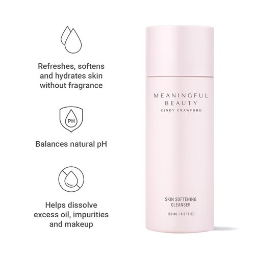 Meaningful Beauty Skin Softening Cleanser - Non-Foaming, Oil-Free & Fragrance-Free | 6 Fl Oz