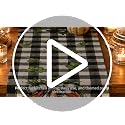 Fall Table Runner with Buffalo Plaid Bowknot Pumpkin Thankful Decor for Dining Table