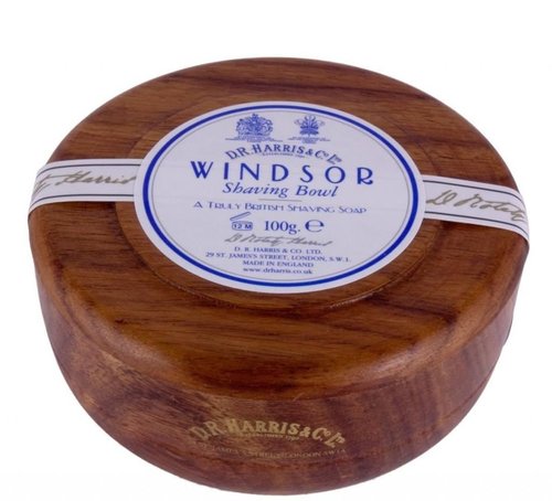 D.R.Harris & Co Windsor Mahogany Effect Shaving Bowl & Shaving Soap