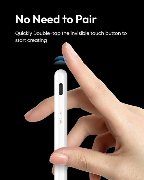 Metapen A8 iPad Pencil - Fast Charging Stylus Pen with Magnetic Attachment for iPad 6th-13th Gen