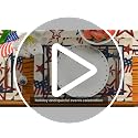 Patriotic 4th of July Placemat Set - Stars & Stripes 12x18 Inch Beige, Pack of 4