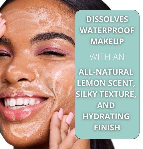 Balaeyon Cleansing Gel Makeup Remover, Removes Waterproof Mascara, 3-In-1 Cleanser, Oil Based, Moisturizing, Great For Sensitive Skin, All Natural, TSA Friendly, 3.38 fl oz