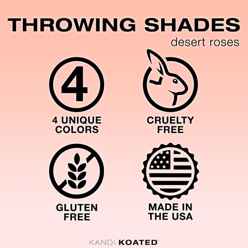 Kandi Koated Throwing Shades Eyeshadow Quads [Desert Roses] Mini Eye Shadow Palette Kandi Burruss | Richly Pigmented, Paraben-Free, Cruelty-Free Pigments | Beauty & Makeup