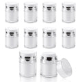 YOUNTHYE 10PCS 1 oz Airless Pump Jar Bulk 30ML Moisturizer Pump Dispenser Empty Pump Moisturizer Container Vacuum Cosmetic Travel Containers Refillable Moisturizer Container for Creams Gels Lotion
