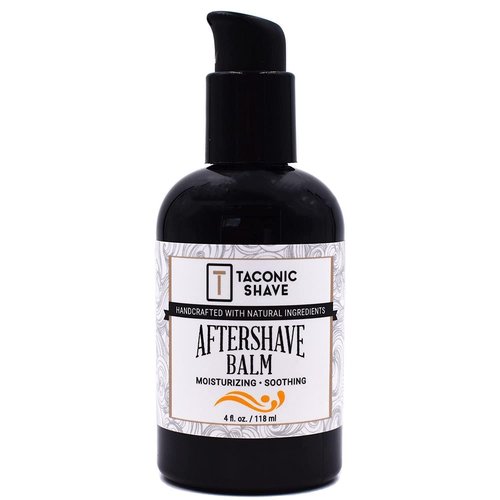 Taconic Shave All Natural Alcohol-Free Aftershave Balm for Men – Unscented Post-Shave Moisturizer for Sensitive Skin – Soothing Irritation Relief – Non-Greasy Formula – Made in USA – 4 oz