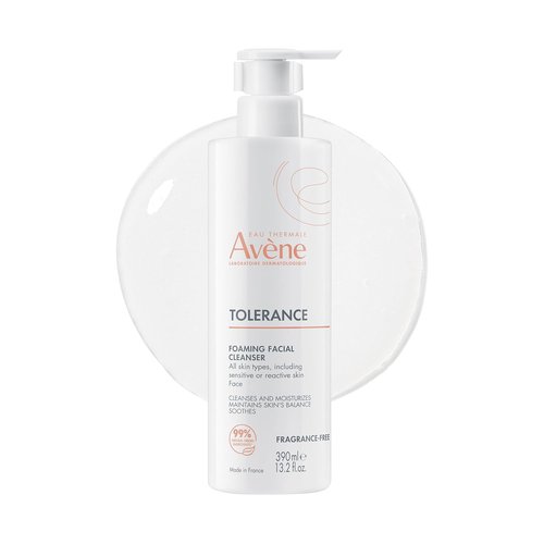 Avène Tolerance Daily Foaming Facial Cleanser - Fragrance-Free, Glycerin & Niacinamide for Sensitive Skin