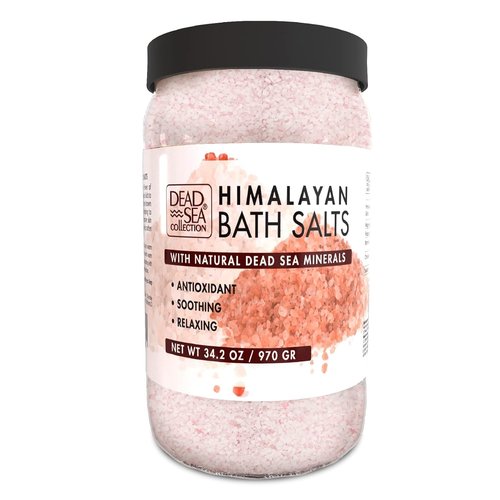 Dead Sea Collection Himalayan Bath Salts - Nourishing Minerals for Soothing Skin & Muscles - 34.2 Oz