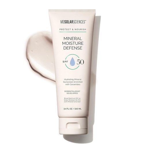 MDSolarSciences Mineral Moisture Defense SPF 50 Sunscreen - Broad Spectrum Protection for Face & Body