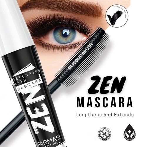 Farmasi Makeup cc Cream 9 in 1, 50 ml./1.7 fl.oz. (Light to Medium) And Farmasi Zen Mascara Extension Lash, 8 ml./0.27 fl.oz.