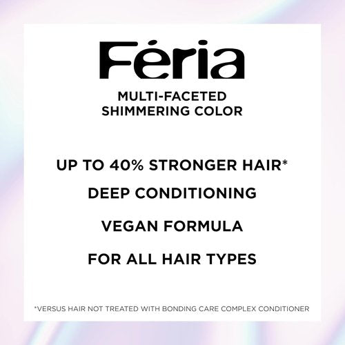 L’Oreal Paris Feria Midnight Bold Hair Dye - One-Step Permanent Color Kit for Dark Hair | Orchid Glow