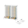 Beautyflier Clear Acrylic Lip Balm Dispenser, Organizer Holder for Lip Balm, Stackable Containers Freestanding Counter Display Stand for Lipsticks, Glosses, Lip Balm (Holder Only)