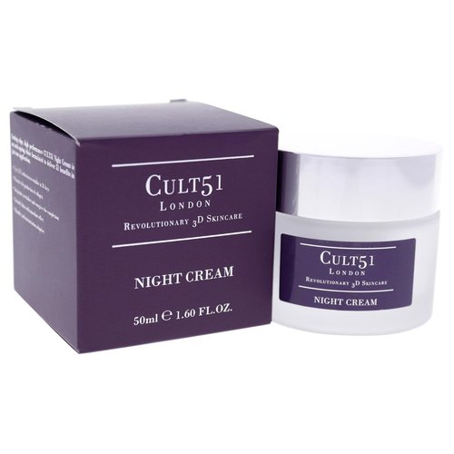 Cult51 Night Cream - Intensely Hydrating Anti-Aging Moisturizer - Reduces Wrinkles & Restores Glow - 1.6 Oz