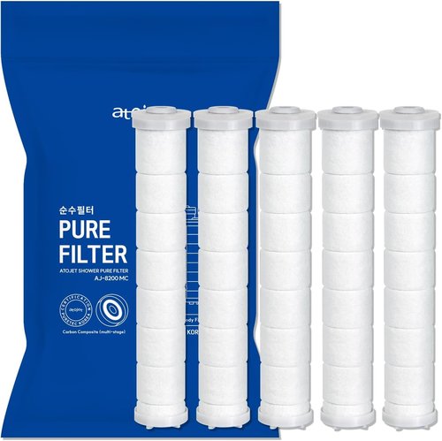 Atojet Showerhead Replacement Filters - Pure Carbon Filters for Enhanced Water Quality | 5-Pack