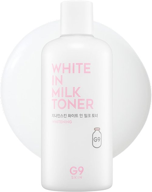 G9SKIN White In Milk Toner - Hydrating & Brightening Facial Toner with Niacinamide | 300ml / 10.14 Fl.Oz
