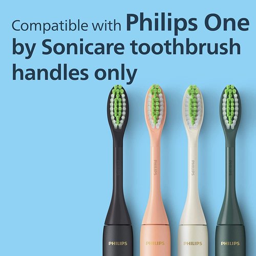 Philips One by Sonicare Brush Heads - 2-Pack Replacement for Superior Oral Care | White