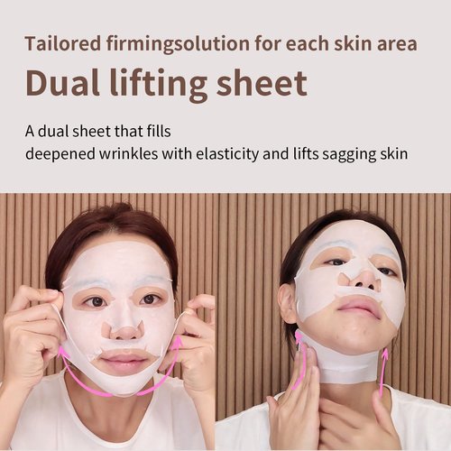 Mediheal Retinol Collagen Ampoule Lifting Mask (10 Counts) forV Line Mask, Anti-Aging - Helps Reduce Fine Lines & Wrinkles, and Smoothens Skin