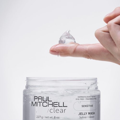 Paul Mitchell Clear Jelly Mask, Fragrance Free Hair Mask, For Sensitive Scalp + Skin, 8 oz