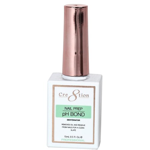 Cre8tion Nail Prep pH Bond, Professional Nail Dehydrator for Enhanced Adhesion, Removes Oil & Residues, 0.5 Fl Oz