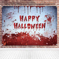 Halloween Blood Dripping Backdrop 8x6ft Photography Wall Banner - Red White Variation