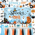 Halloween 1st Birthday Decorations Kit - Blue Spooky One Party Supplies