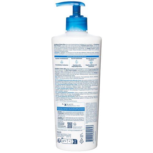 Bioderma Atoderm Cream - Ultra Hydrating Body Moisturizer for Normal to Dry Skin | 500ml