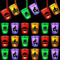 Halloween Shot Glass Necklace Set - 24 Assorted Plastic Skull Ghost Cups with Beaded Chains - Stylish Style