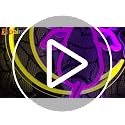 Purple MoonCat Halloween Bat Cat Neon Sign with Waving Wings USB Light