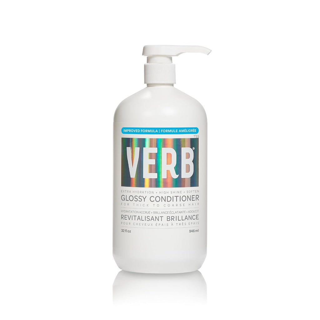 VERB Glossy Conditioner - Conditions, Detangles & Adds High Shine for Thick to Coarse Hair | Vegan & Sulfate-Free